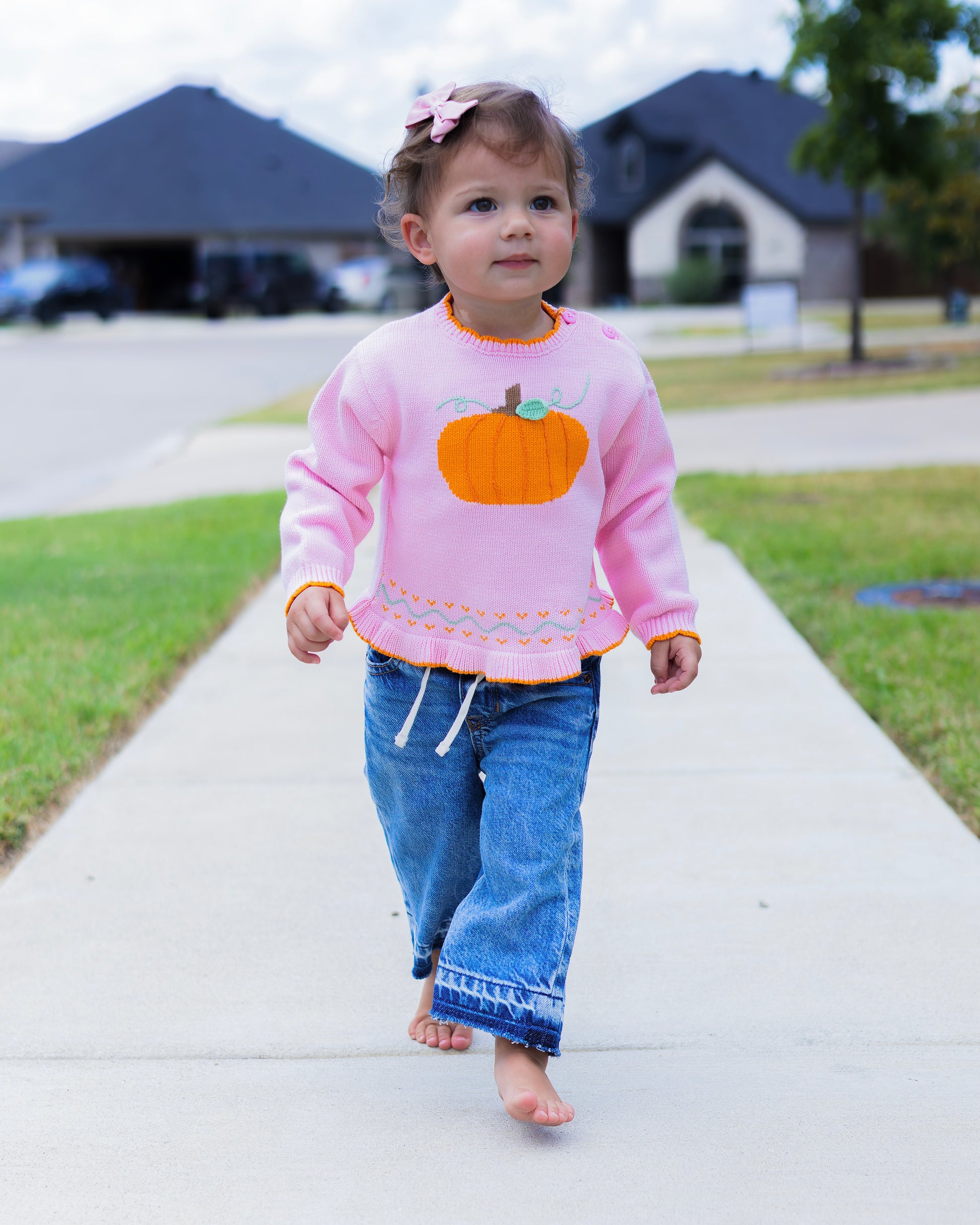 Pumpkin Knit Sweater