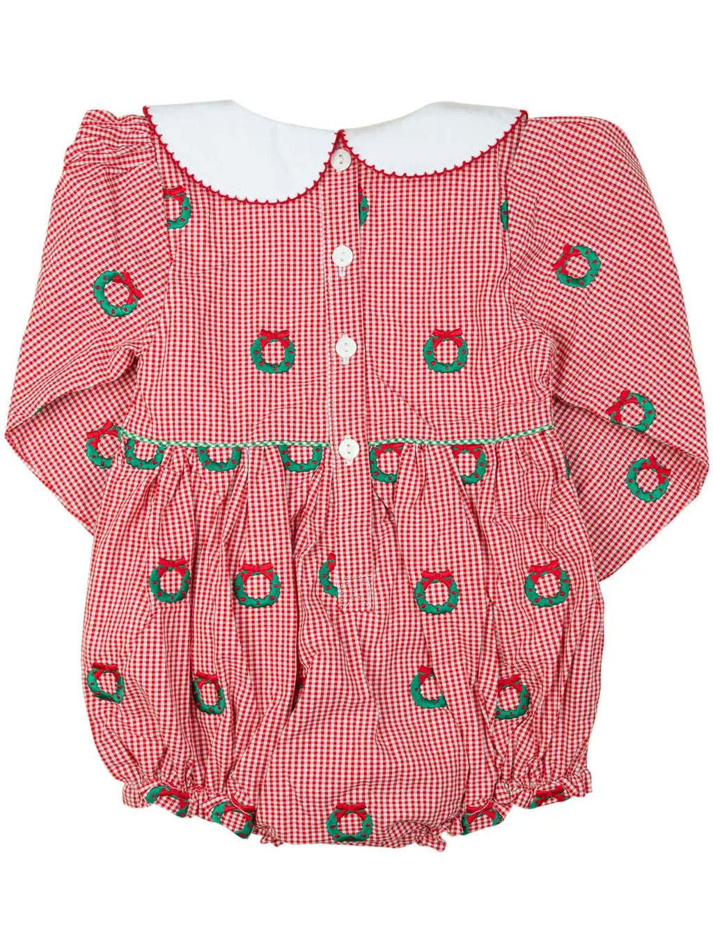 Christmas Wreaths Embroidered Bubble
