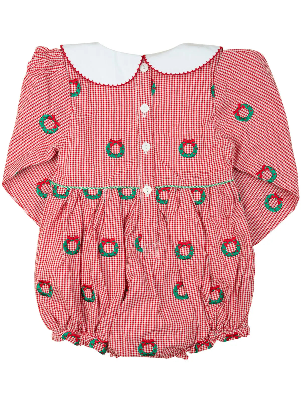 Christmas Wreaths Embroidered Bubble