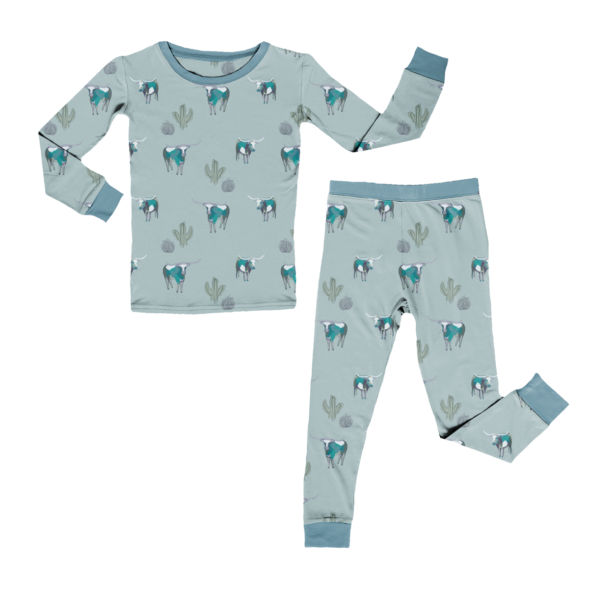 Cattle Drive Long Sleeve Pajama Set
