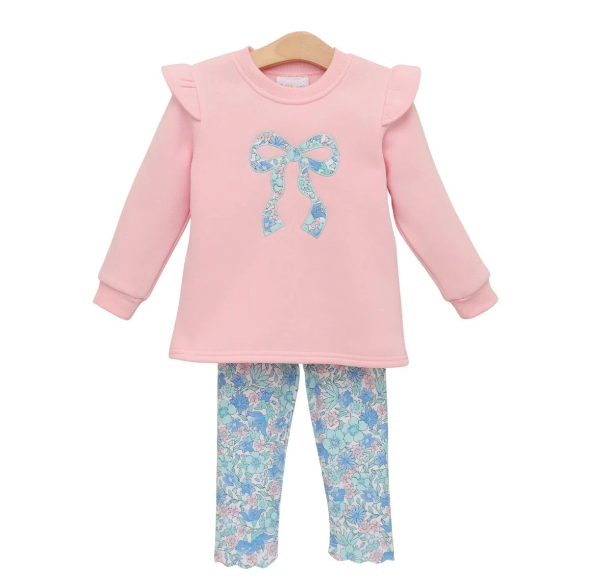 Painted Petals Ruffle Sweatshirt Set