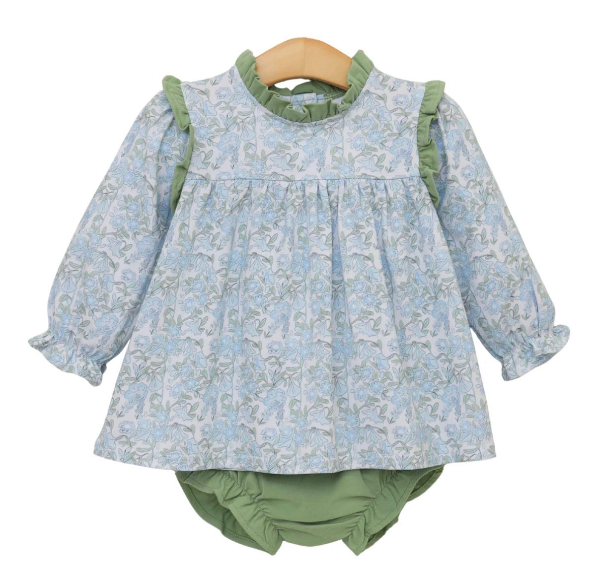 Basin Floral Hallie Diaper Set