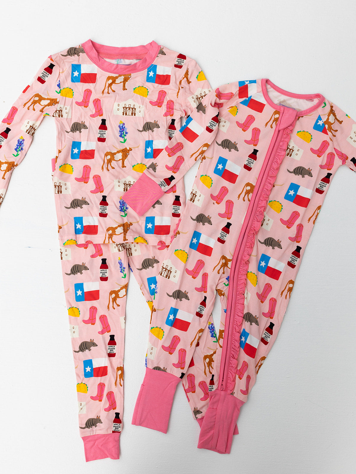 Pink Texas Forever PJ Set