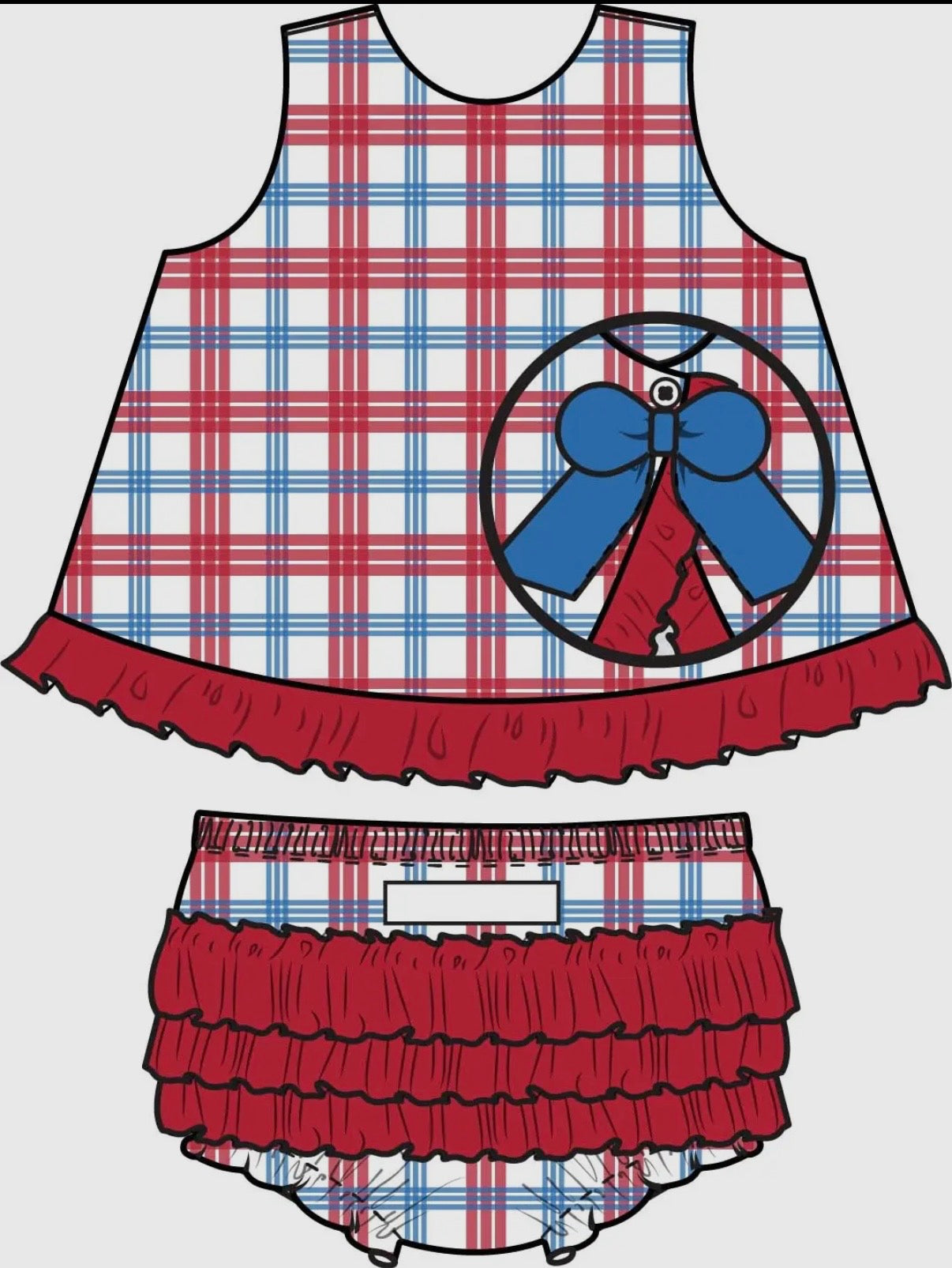 Baby Girls Lincoln Plaid Swing Top & Bloomer Set