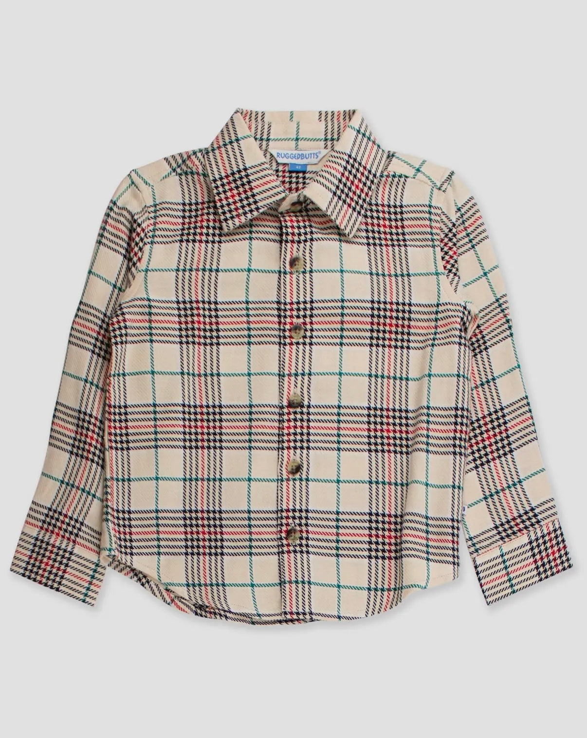 Boys Tannen Plaid Long Sleeve Button Down