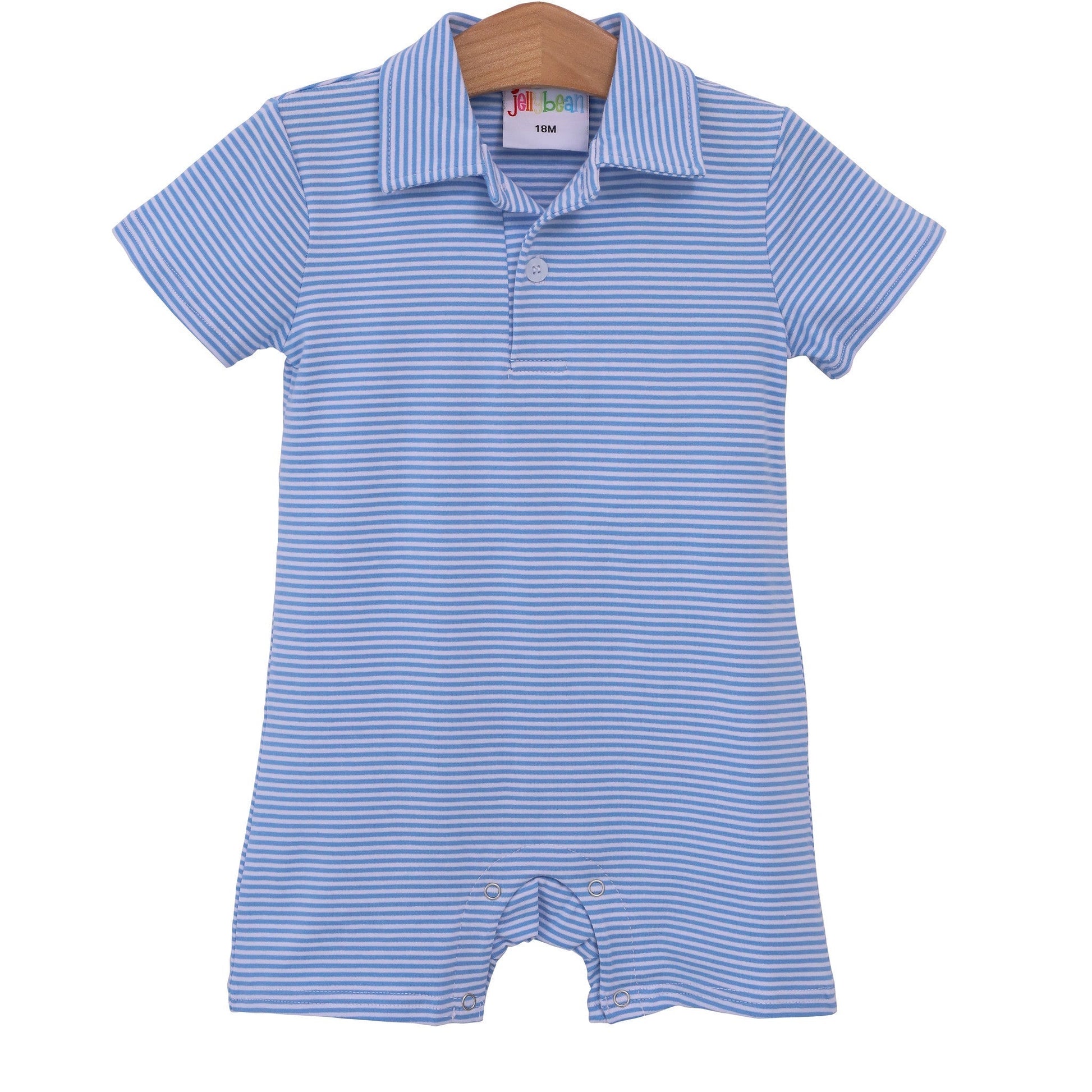 Michael Polo Romper-cornflower stripe
