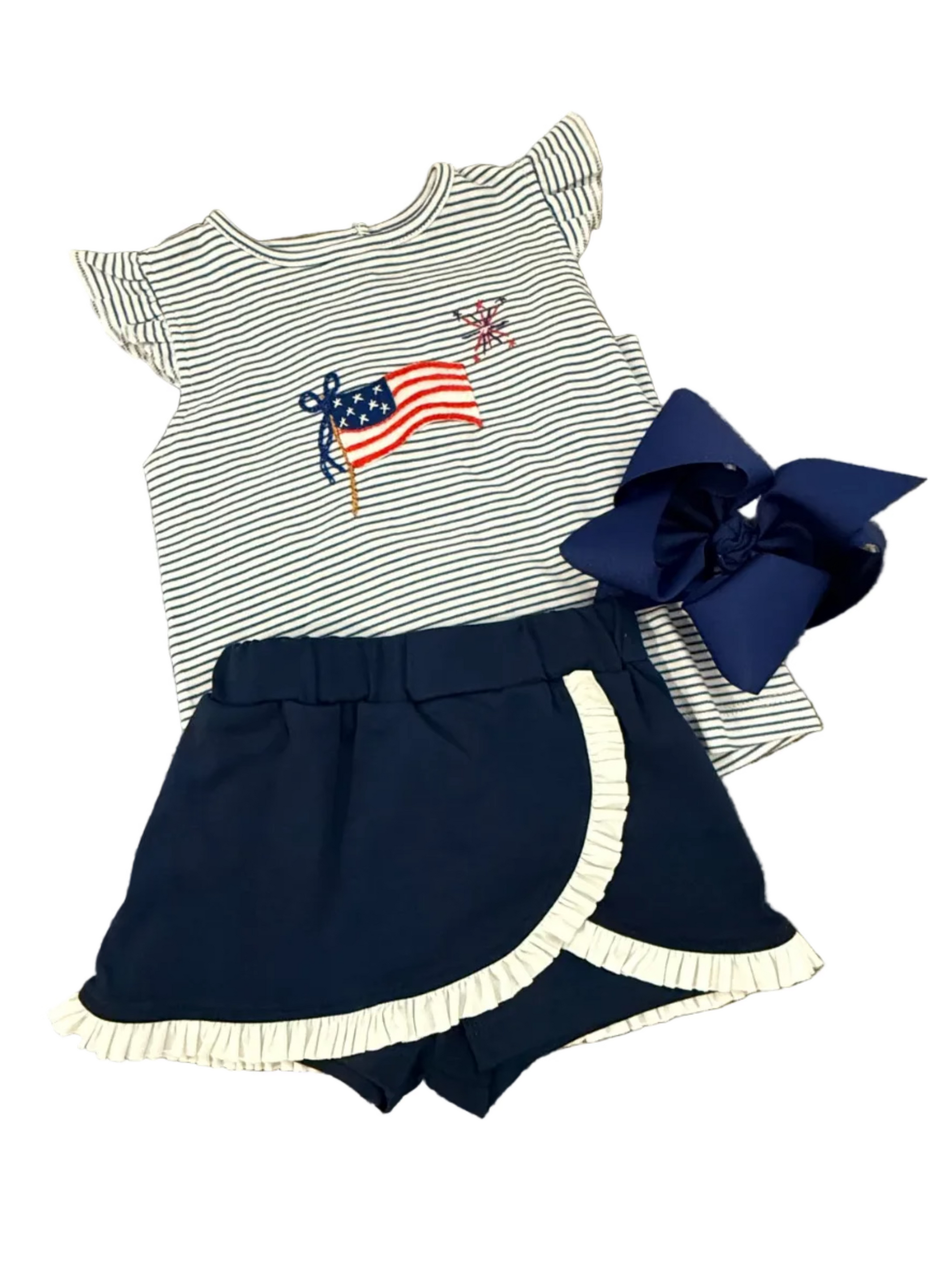 Girls 4th of July Skort Set